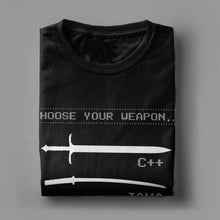 Load image into Gallery viewer, C++ Java Python C coder&#39;s &amp; Programmer | Men&#39;s T-Shirt - Script Kiddie