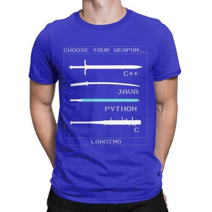 C++ Java Python C coder's & Programmer | Men's Royal Blue T-Shirt - Script Kiddie