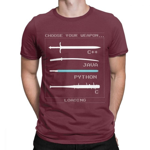 C++ Java Python C coder's & Programmer | Men's T-Shirt - Script Kiddie