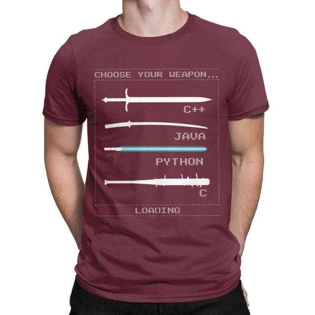 C++ Java Python C coder's & Programmer | Men's T-Shirt - Script Kiddie