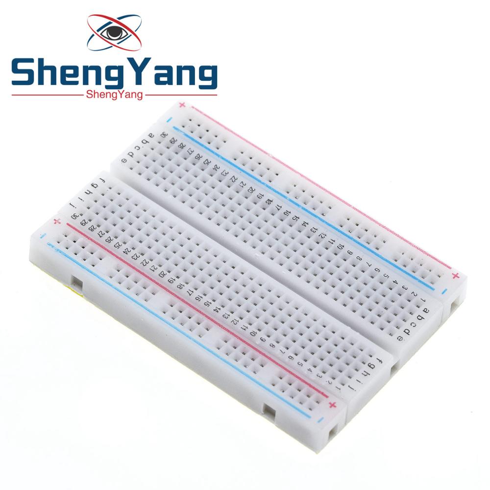 1pcs ShengYang  mini bread board / breadboard 8.5CM x 5.5CM 400 holes - Script Kiddie