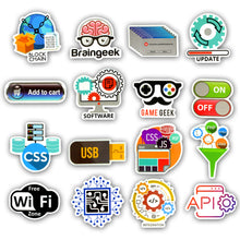 Load image into Gallery viewer, 50 PCS Programming Language Stickers for Laptop - Script Kiddie