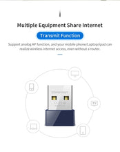 Load image into Gallery viewer, Comfast CF-723B Mini USB   150Mbps Wireless Wifi 2.4GHz + Bluetooth 4.0 Dongle - Script Kiddie