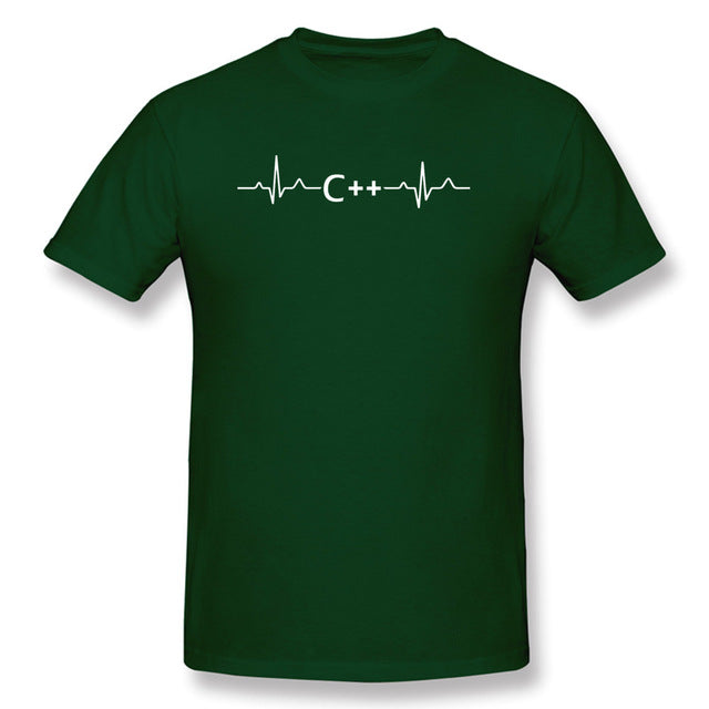 C++  Programming Heartbeat | T Shirt - Script Kiddie