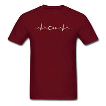 Load image into Gallery viewer, C++  Programming Heartbeat | T Shirt - Script Kiddie