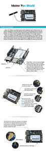 Yun Shield For Arduino Leonardo, UNO, Mega2560 WiFi, Ethernet, USB, All-in-one Shield - Script Kiddie