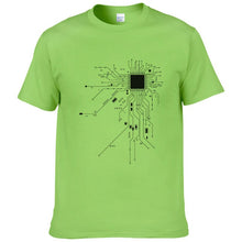 Load image into Gallery viewer, CPU Core Heart | Men&#39;s T shirt - Script Kiddie