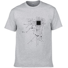 Load image into Gallery viewer, CPU Core Heart | Men&#39;s T shirt - Script Kiddie