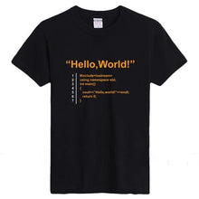 Load image into Gallery viewer, Hello World programmer short sleeves T-shirt | Unisex - Script Kiddie