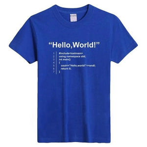 Hello World programmer short sleeves T-shirt | Unisex - Script Kiddie