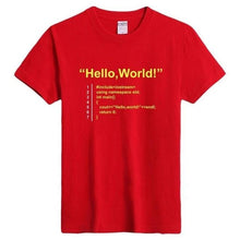 Load image into Gallery viewer, Hello World programmer short sleeves T-shirt | Unisex - Script Kiddie