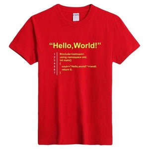 Hello World programmer short sleeves T-shirt | Unisex - Script Kiddie