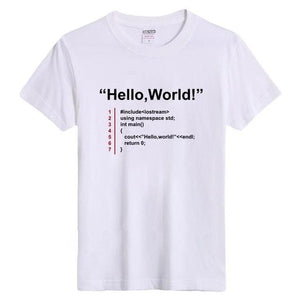 Hello World programmer short sleeves T-shirt | Unisex - Script Kiddie